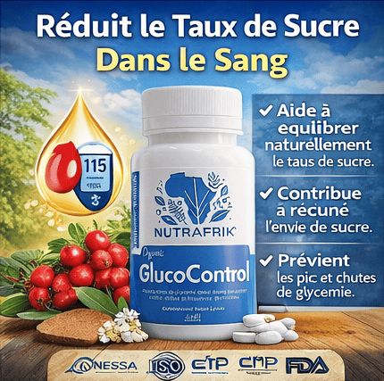 GlucoControl™ Capsules Pour Régler le Taux de Glycémie et Réduire la Fréquence des Mictions - (60 Capsules)