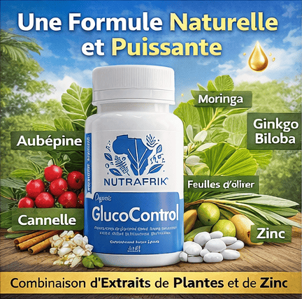 GlucoControl™ Capsules Pour Régler le Taux de Glycémie et Réduire la Fréquence des Mictions - (60 Capsules)